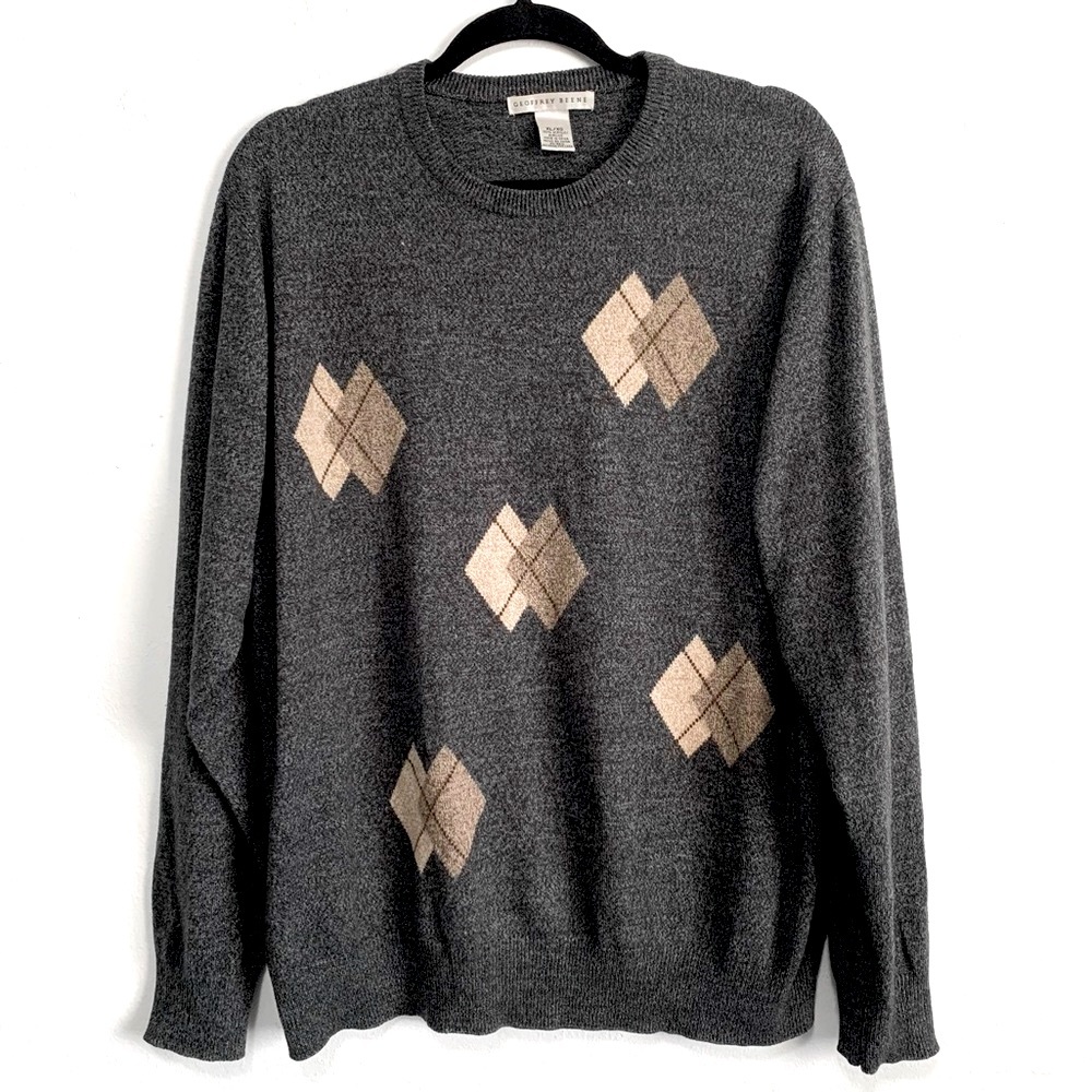 Geoffrey Beene Argyle Sweater